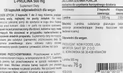 Nahrungsergänzungsmittel für die Gelenke L-Prolin 500 mg