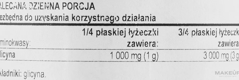 Nahrungsergänzungsmittel Glycin-Aminosäurepulver