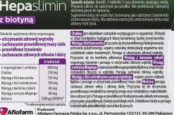 Nahrungsergänzungsmittel Hepaslimin mit Biotin