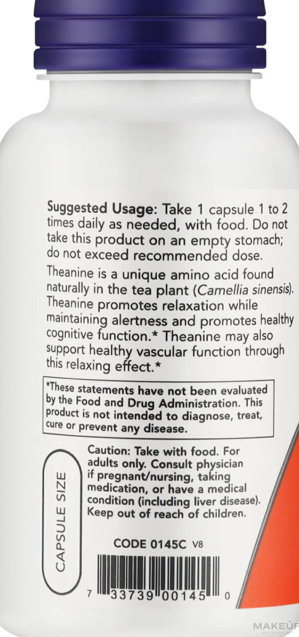 Nahrungsergänzungsmittel L-Theanin 100 mg