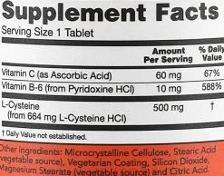 Nahrungsergänzungsmittel L-Cystein 500 mg