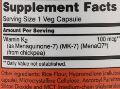 Nahrungsergänzungsmittel MK-7 Vitamin K2 für gesunde Knochen 100 µg