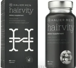 Nahrungsergänzungsmittel mit Kollagen und Aminosäurenkomplex für gesundes Haar und gegen Haarausfall für Männer