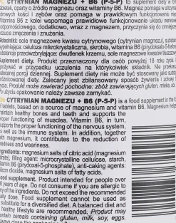Nahrungsergänzungsmittel Magnesiumcitrat + B6