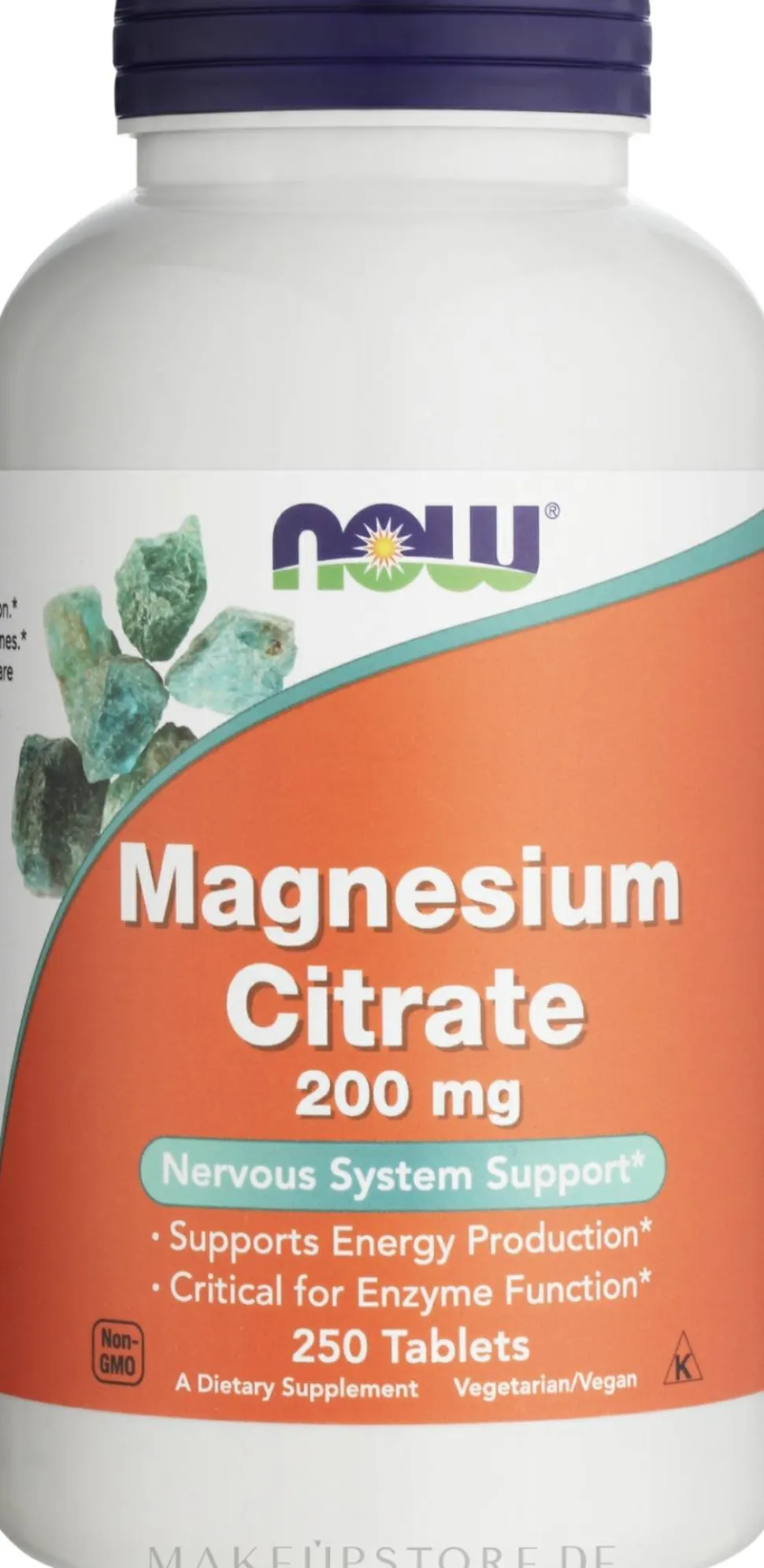 Nahrungsergänzungsmittel Magnesiumcitrat für gesundes Nervensystem 200 mg