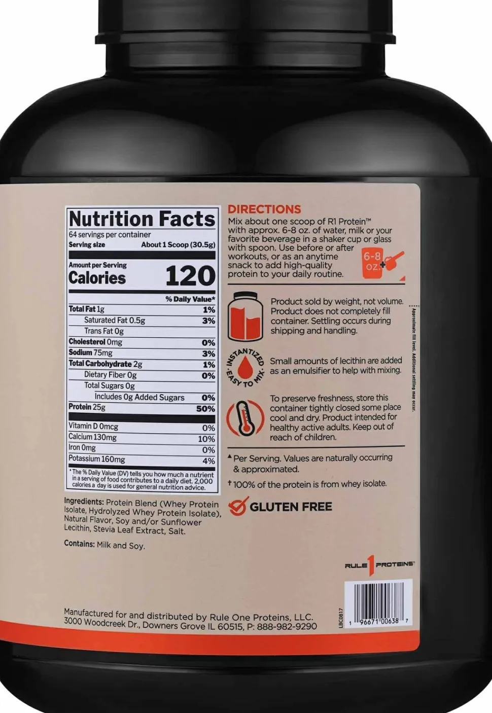 Nahrungsergänzungsmittel Natürliches aromatisiertes Protein
