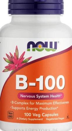 Nahrungsergänzungsmittel Vitamin B-100 Komplex für gesundes Nervensytem