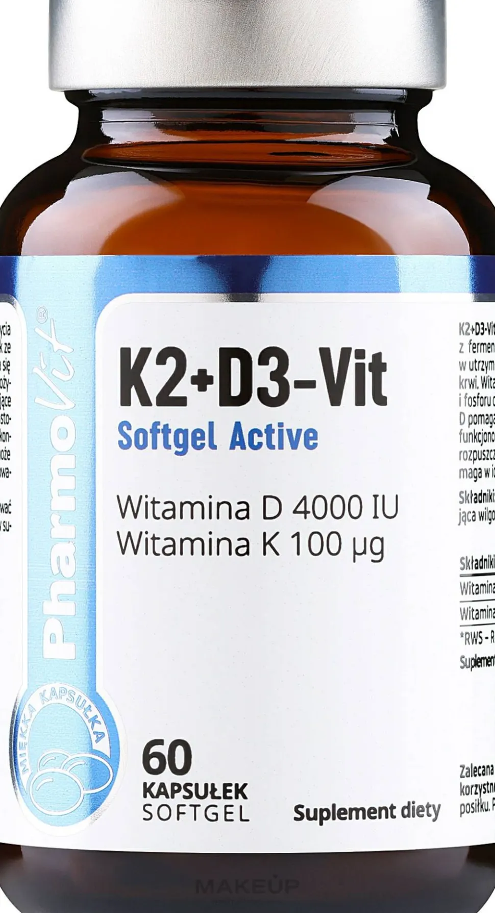 Nahrungsergänzungsmittel Vitamin K2 + D3 Kapseln