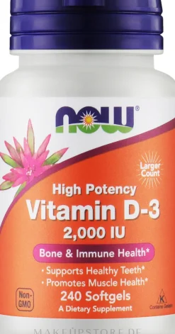 Nahrungsergänzungsmittel Vitamin D3 50 μg für gesunde Zähne und Knochen