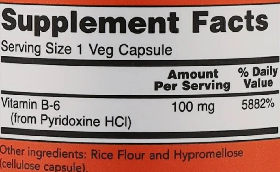 Nahrungsergänzungsmittel Vitamin B-6 100 mg