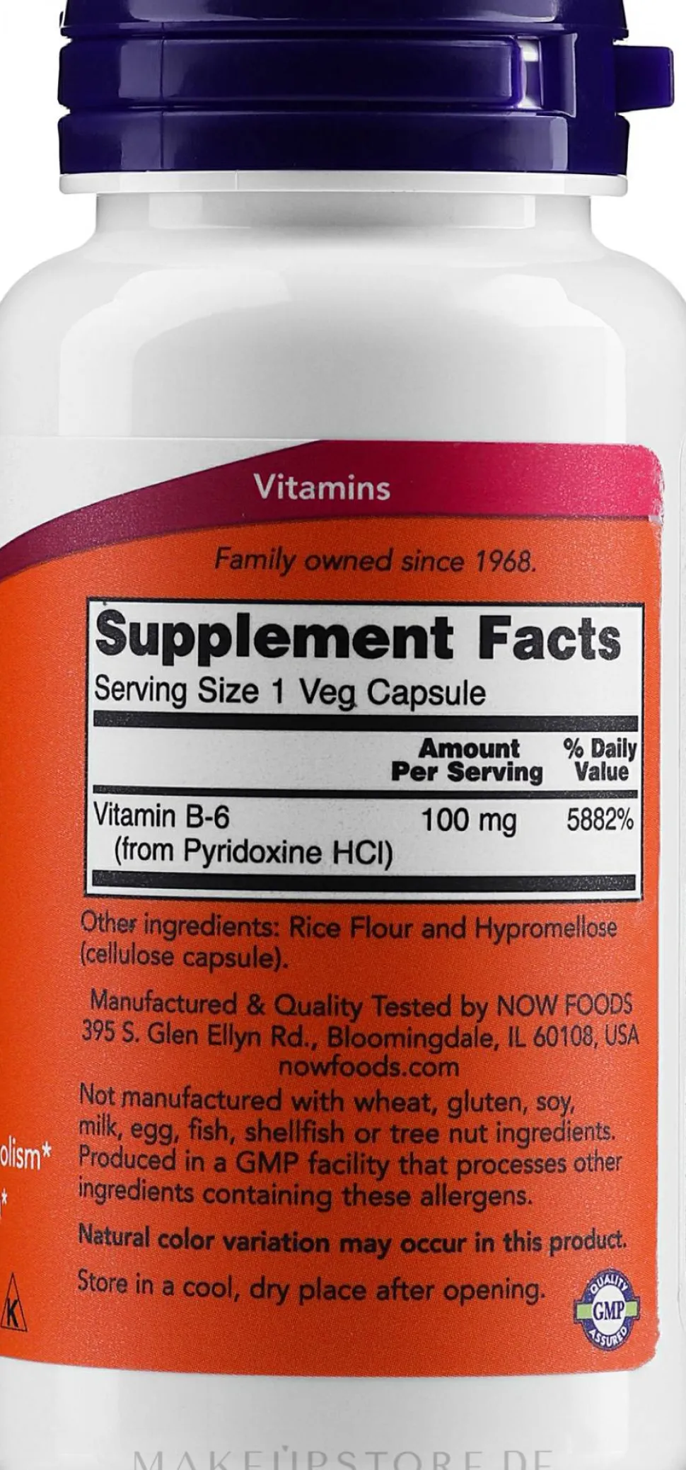 Nahrungsergänzungsmittel Vitamin B-6 100 mg
