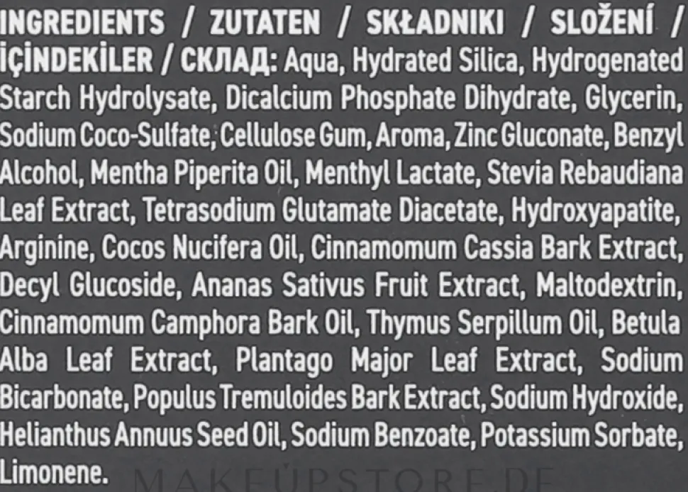 Natürliche und aufhellende Zahnpasta mit Kokosgeschmack für empfindliche Zähne