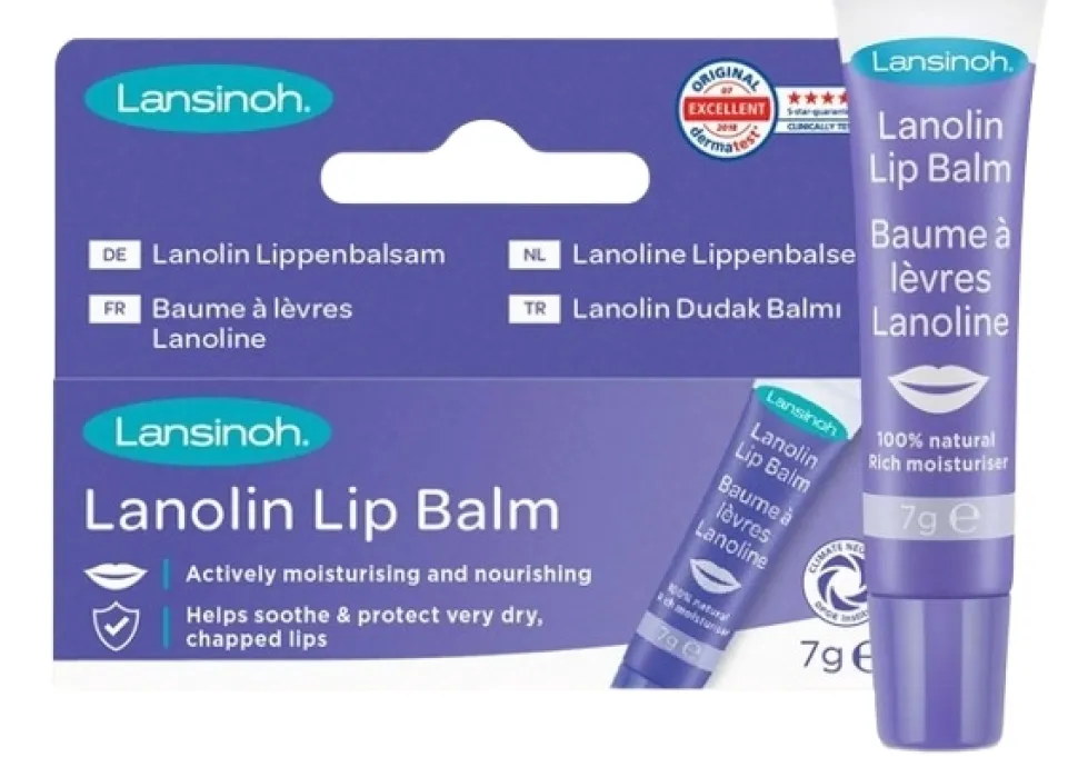 Natürlicher Lippenbalsam mit Lanolin