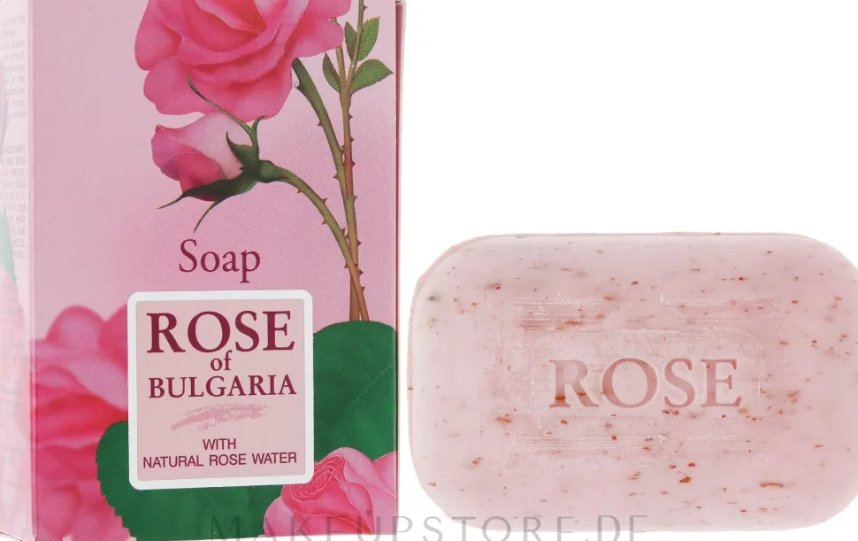 Naturseife mit Rosenwasser