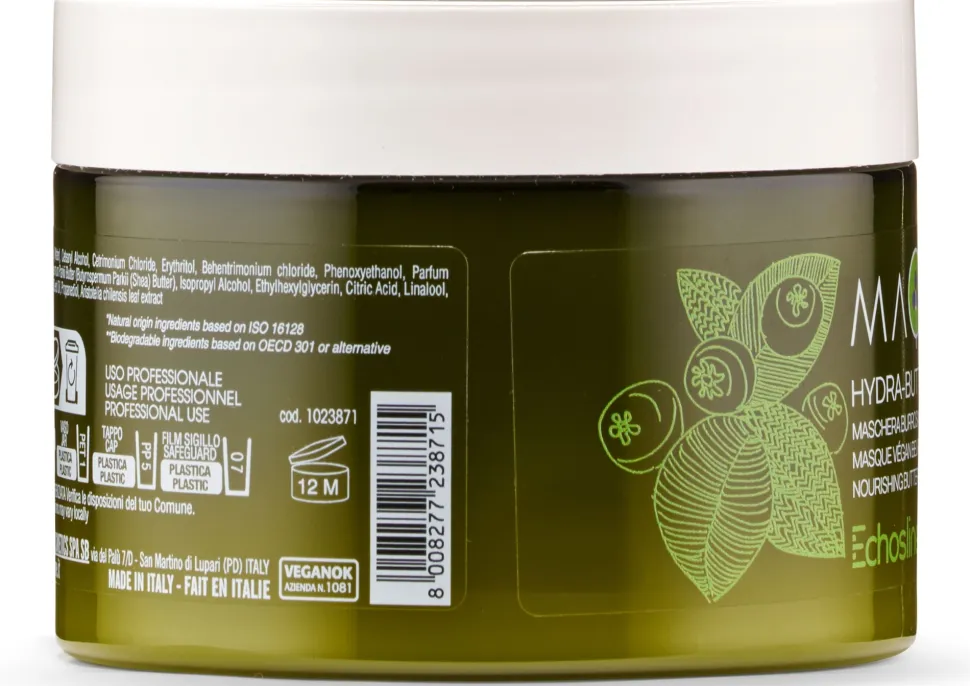 Nährende butterige Vegan-Maske für trockenes Haar