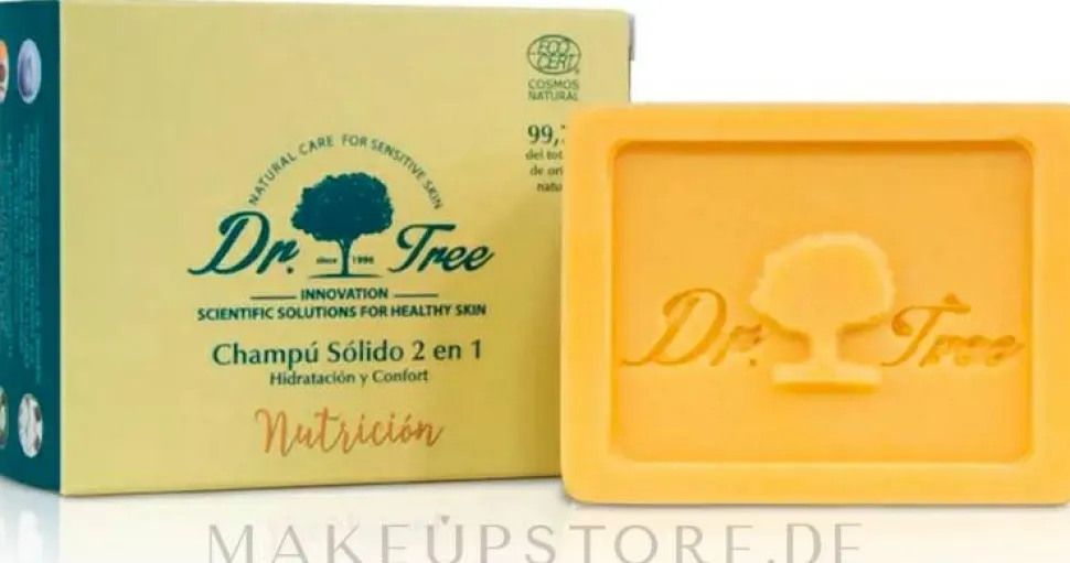 Nährstoffreiches Shampoo in fester Form