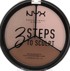 NYX Professional Makeup 3 Steps To Sculpting Palette