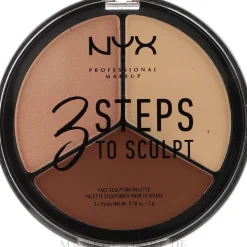 NYX Professional Makeup 3 Steps To Sculpting Palette