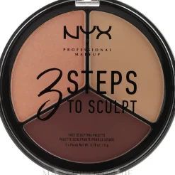 NYX Professional Makeup 3 Steps To Sculpting Palette