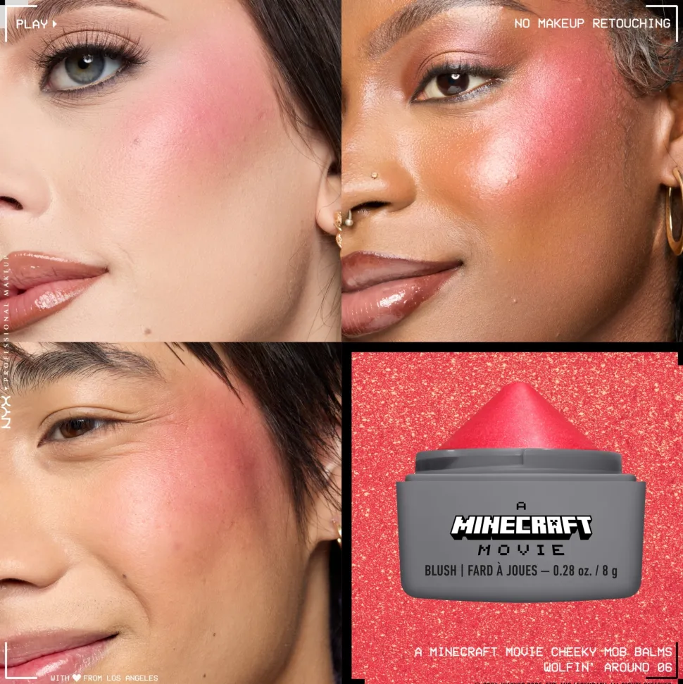 NYX Professional Makeup A Minecraft Movie Cheeky Mob Balms