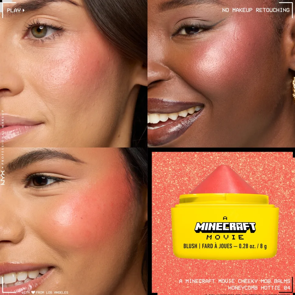NYX Professional Makeup A Minecraft Movie Cheeky Mob Balms