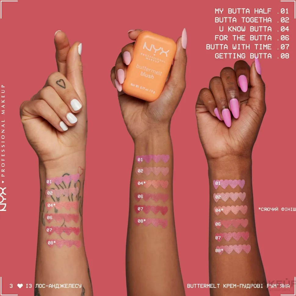 NYX Professional Makeup Buttermelt High-Pigment Powder Blush