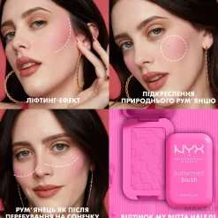NYX Professional Makeup Buttermelt High-Pigment Powder Blush