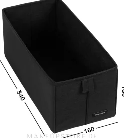 Organizer zur Aufbewahrung von Kleinteilen S, schwarz 34 x 16 x 16 cm Home
