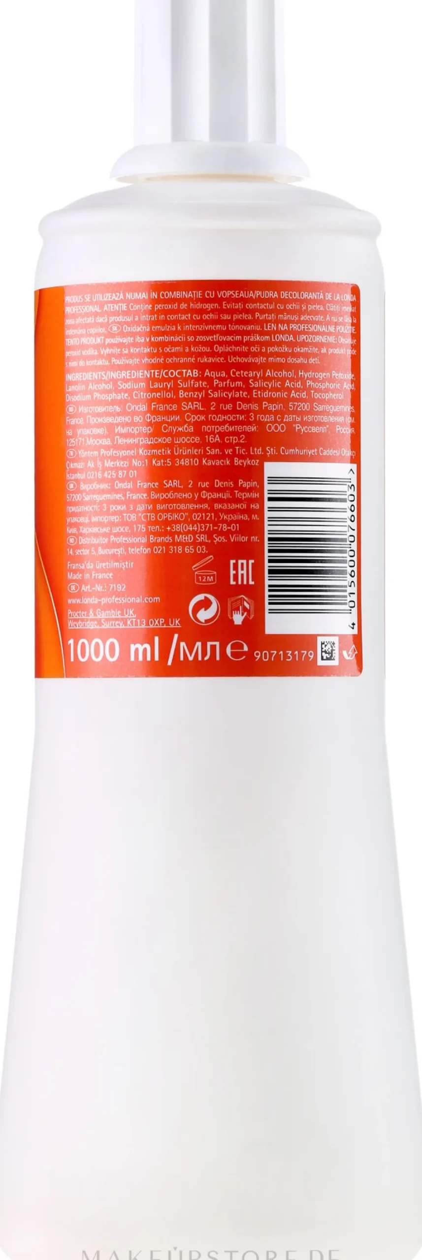 Oxidationscreme für Intensivtönung 1.9%