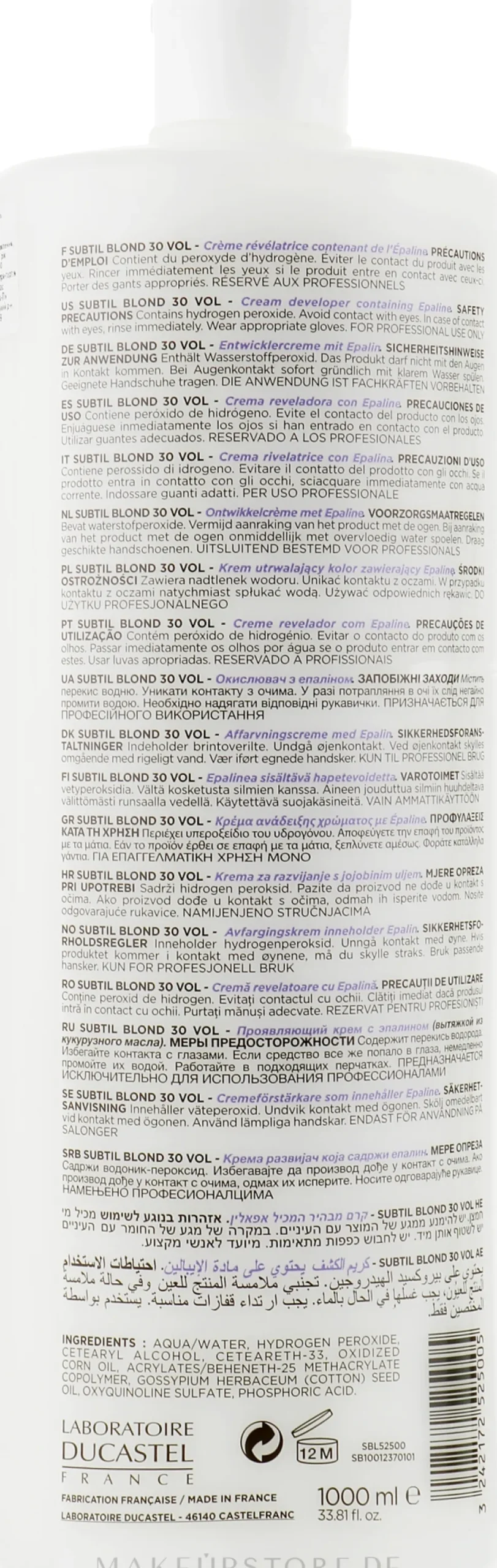 Oxidationsmittel mit angenehmem Geruch 9%