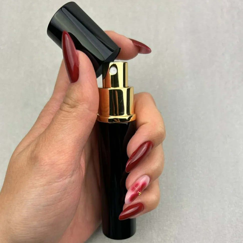 Parfümatomizer, 15 ml, schwarz-gold