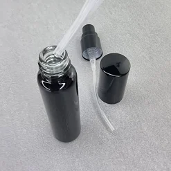 Parfümzerstäuber mit Pipette und Trichter, 10 ml, schwarz