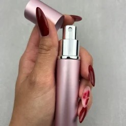 Parfümzerstäuber, 15 ml, rosa mit silbernem