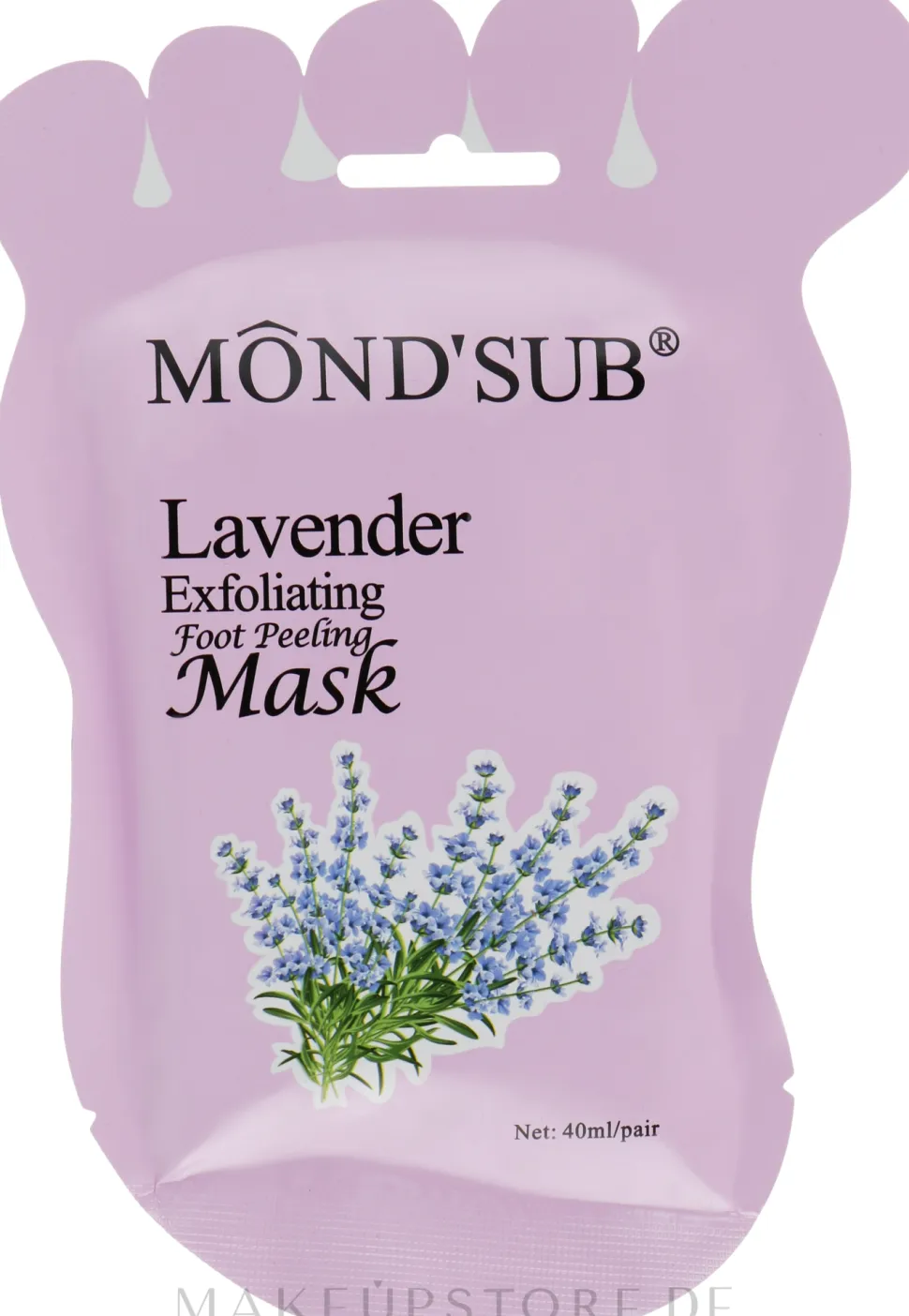 Peeling-Fußmaske mit Lavendelextrakt