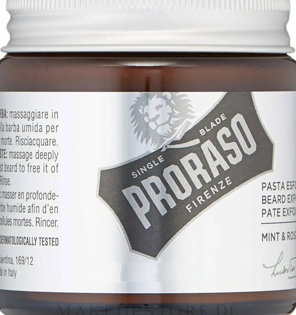 Peelingpaste für Gesicht und Bart mit Minze & Rosmarin