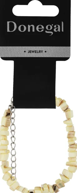 Perlenarmband, 6428, milchig