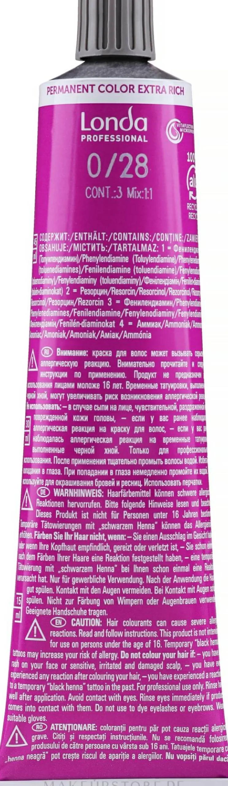 Permanente Cremehaarfarbe