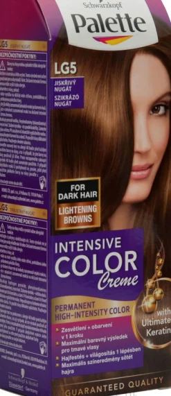 Permanente Creme-Haarfarbe mit Liquid-Keratin