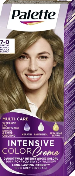 Permanente Creme-Haarfarbe mit Liquid-Keratin