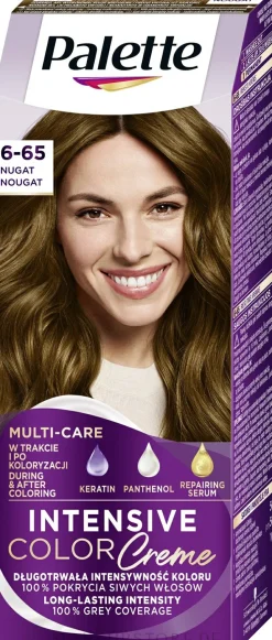 Permanente Creme-Haarfarbe mit Liquid-Keratin