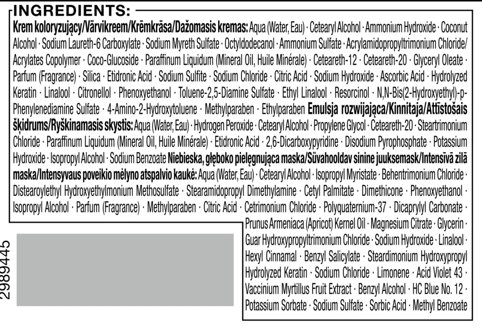 Permanente Cremehaarfarbe