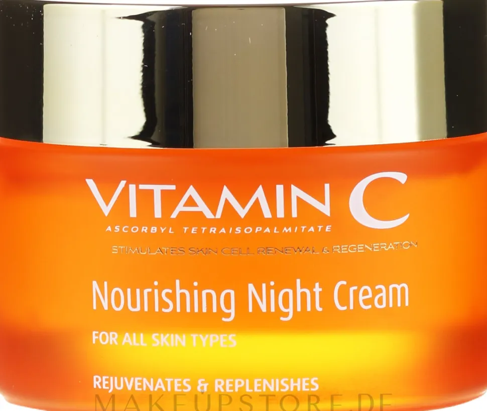 Pflegende Nachtcreme mit Vitamin C