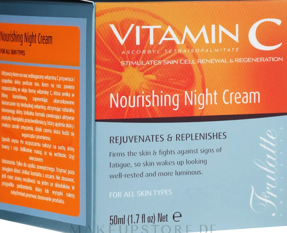 Pflegende Nachtcreme mit Vitamin C