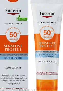 Pflegende Sonnenschutzcreme für trockene und empfindliche Gesichtshaut SPF 50+