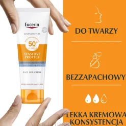 Pflegende Sonnenschutzcreme für trockene und empfindliche Gesichtshaut SPF 50+