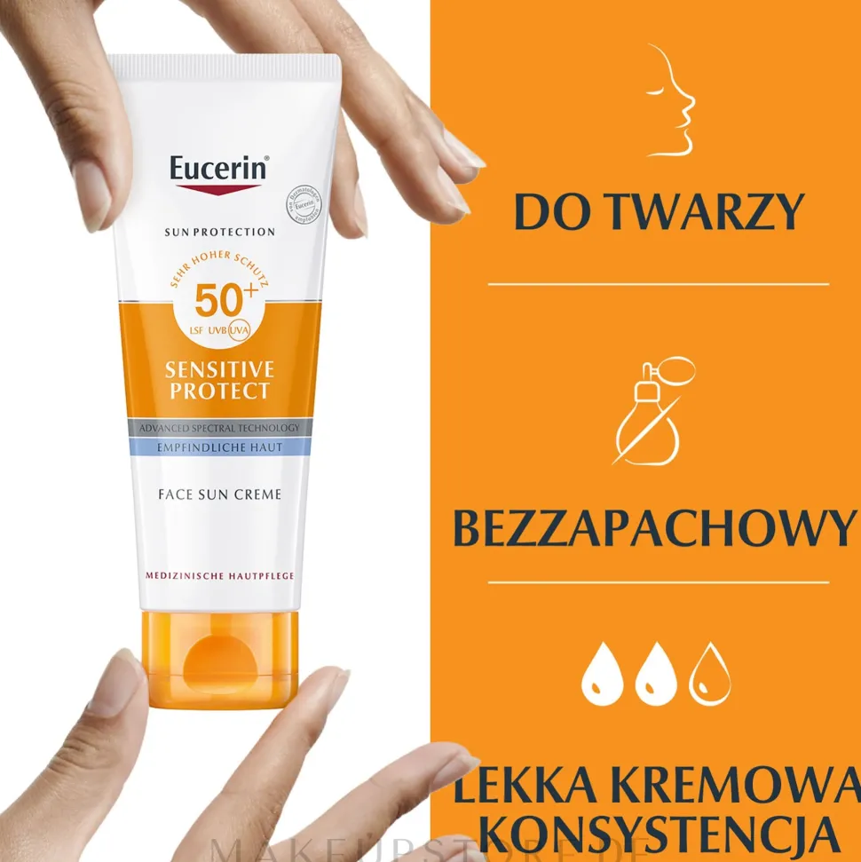 Pflegende Sonnenschutzcreme für trockene und empfindliche Gesichtshaut SPF 50+