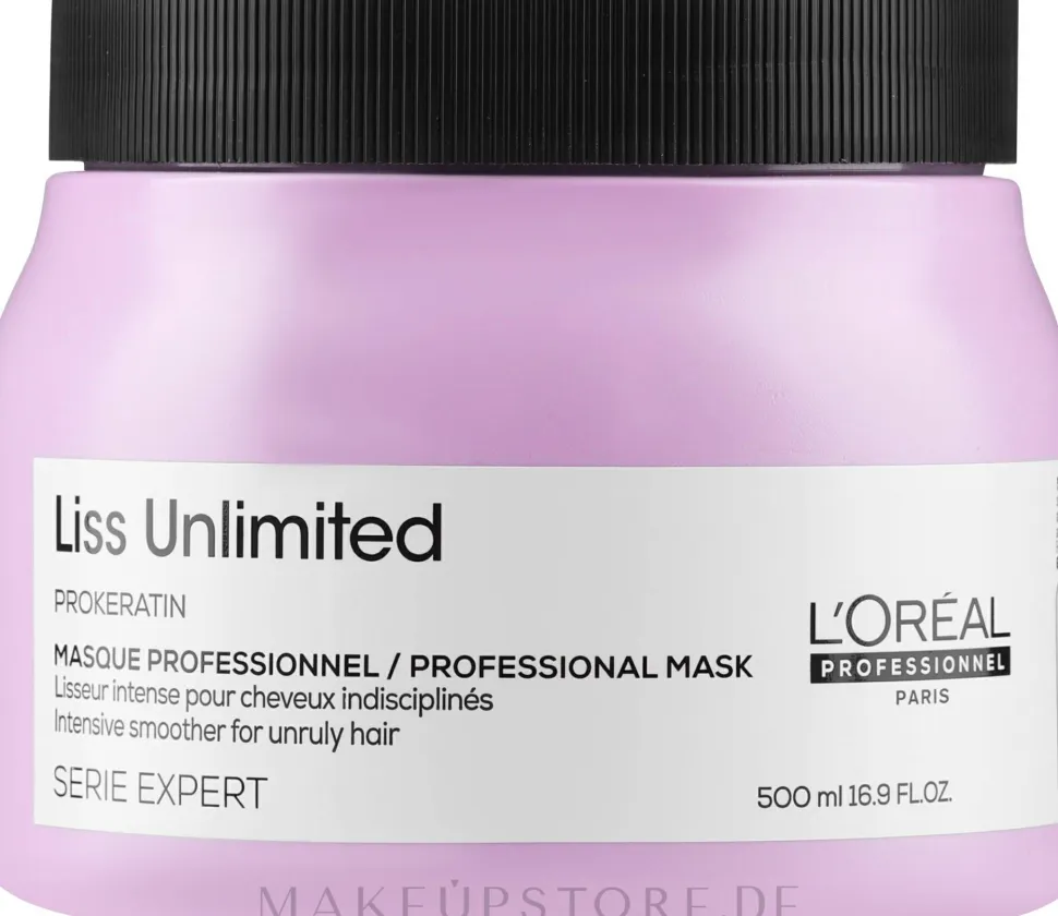 Pflegende und glättende Haarmaske für trockenes und widerspenstiges Haar mit Keratin