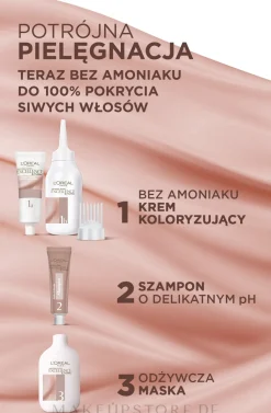 Pflegende und langanhaltende Creme-Haarfarbe ohne Ammoniak