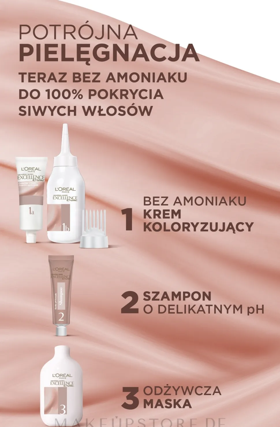 Pflegende und langanhaltende Creme-Haarfarbe ohne Ammoniak