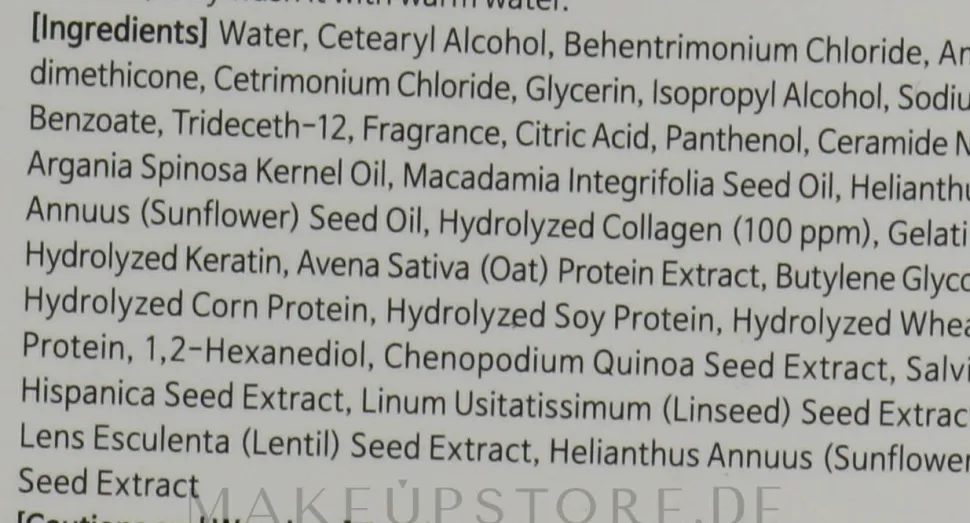 Pflegende und regenerierende Haarspülung mit Kollagen